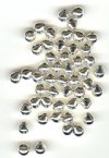 50 5x5mm Silver Plate Smooth Pear Drops